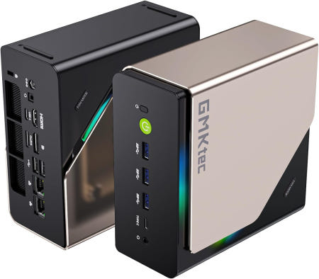 [해외]GMKtec EVOT2S AI 미니 PC 코어 울트라 X7 358H 최대 5.1GHz 64GB LPDDR5X 8533 MT/S 64GB LPDDR5X + 853GB AI