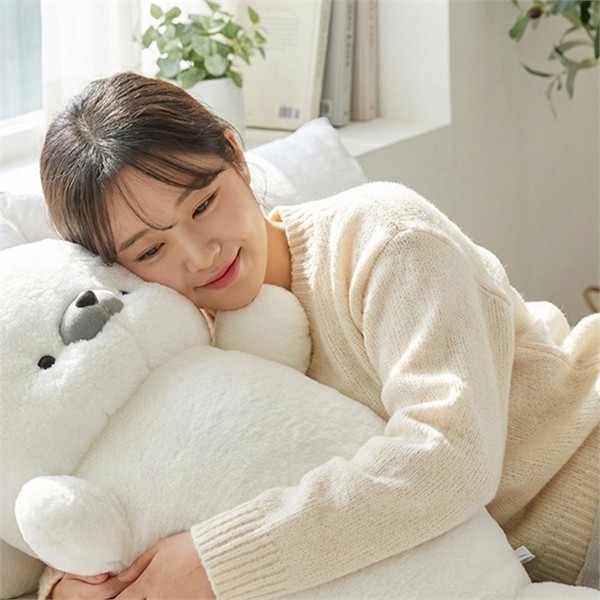 귀여운 애착 인형 70cm 하프 물개 인형 북극곰 봉제 - 상품 이미지