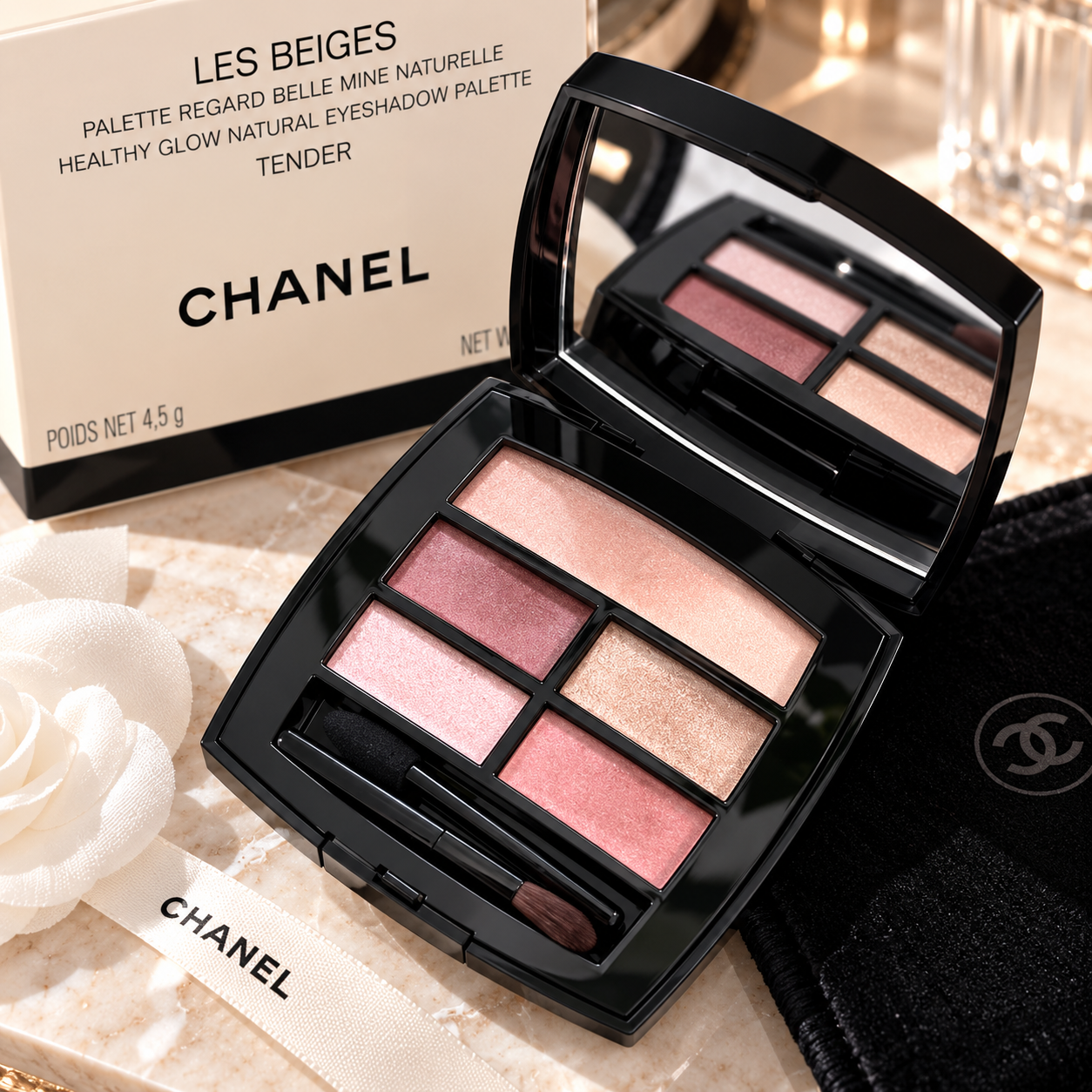 샤넬 아이섀도우 레베쥬 헬시 글로우 내추럴 아이팔레트 음영메이크업 텐더, 4.5g - 상품 이미지