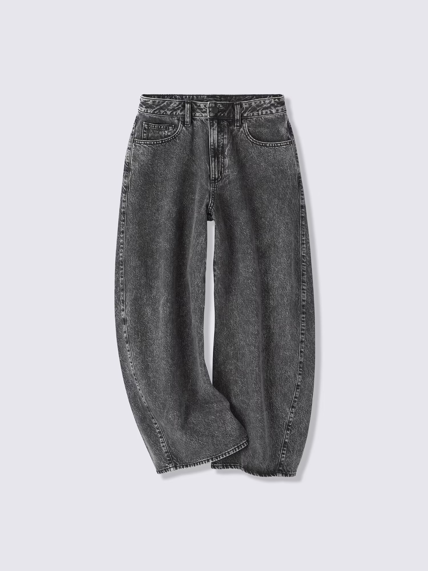GU 3D 배럴 청바지 UL 짧은기장 26FW 벌룬팬츠 항아리 가을 배기 데님 이미지 8