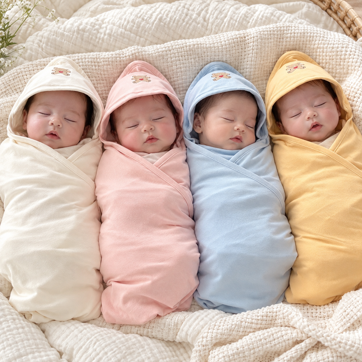 아기 신생아 모달 속싸개 블랭킷 목욕수건 부드러운 베이비 아기이불