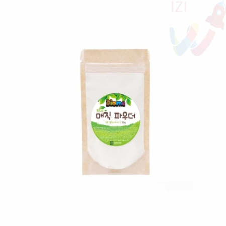 신선IZI 디오메 에코 매직 파우더 50g 홍화 치자 수용성물감 키즈물감놀이