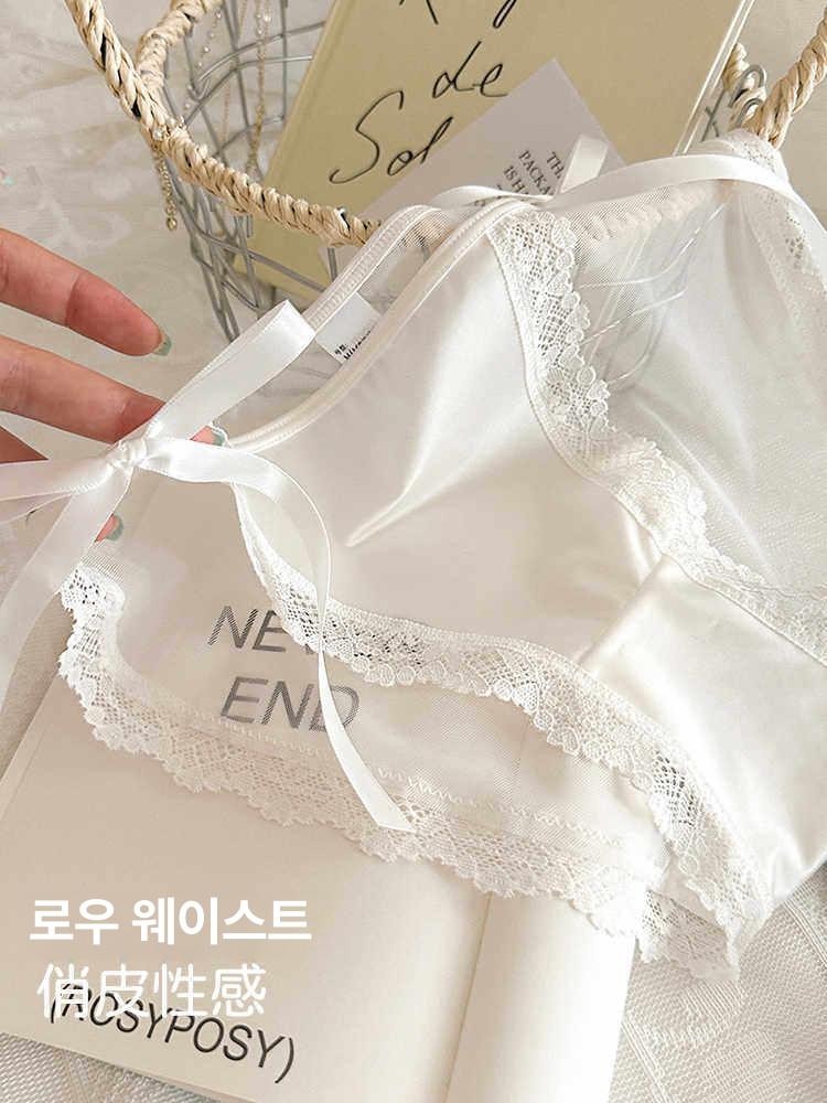 여성 레이스 리본 러블리 심리스 팬티 속옷 햄팬티  - 상세 이미지 2