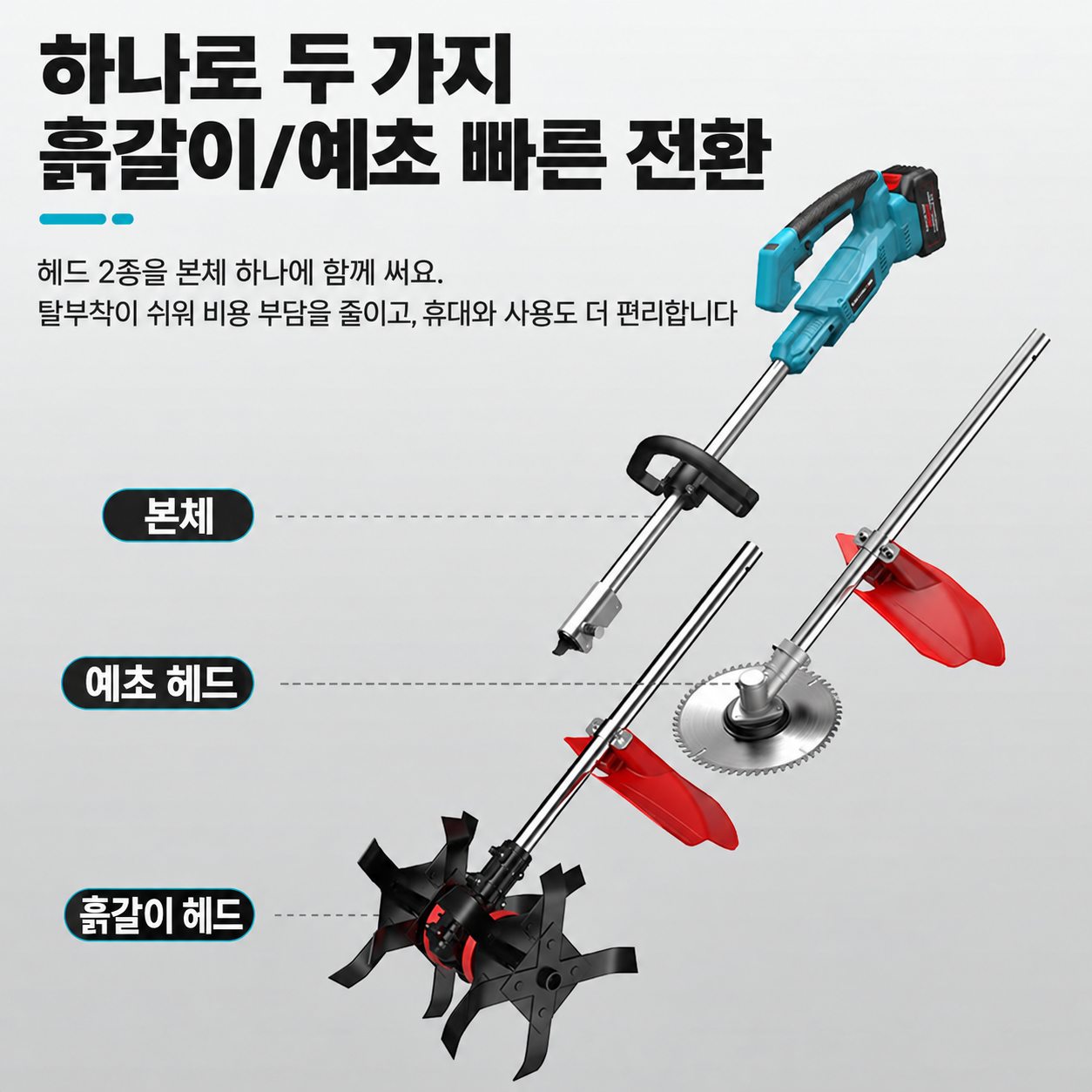 동력중경제초기 논제초기 주행형예초기 양핸들예초기 - 상세 이미지 2