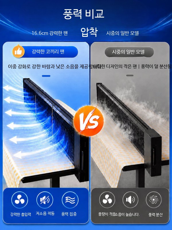 욕실 환풍기 벽부형 저소음 블랙 2구 화장실용 - 상세 이미지 5