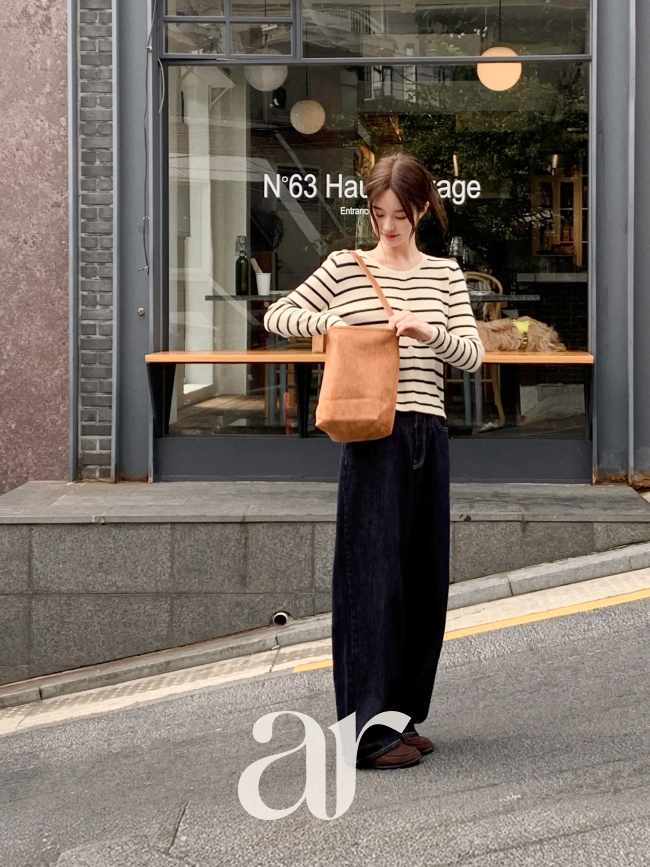 논페이드 생지 와이드 데님 팬츠 ps5439 - 상세 이미지 3
