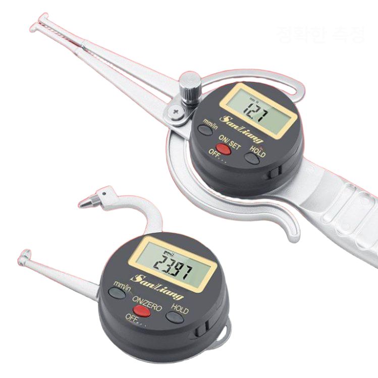 디지털캘리퍼게이지 내경 외경 측정기 내측 고정밀 외경 0mm-25mm - 상품 이미지