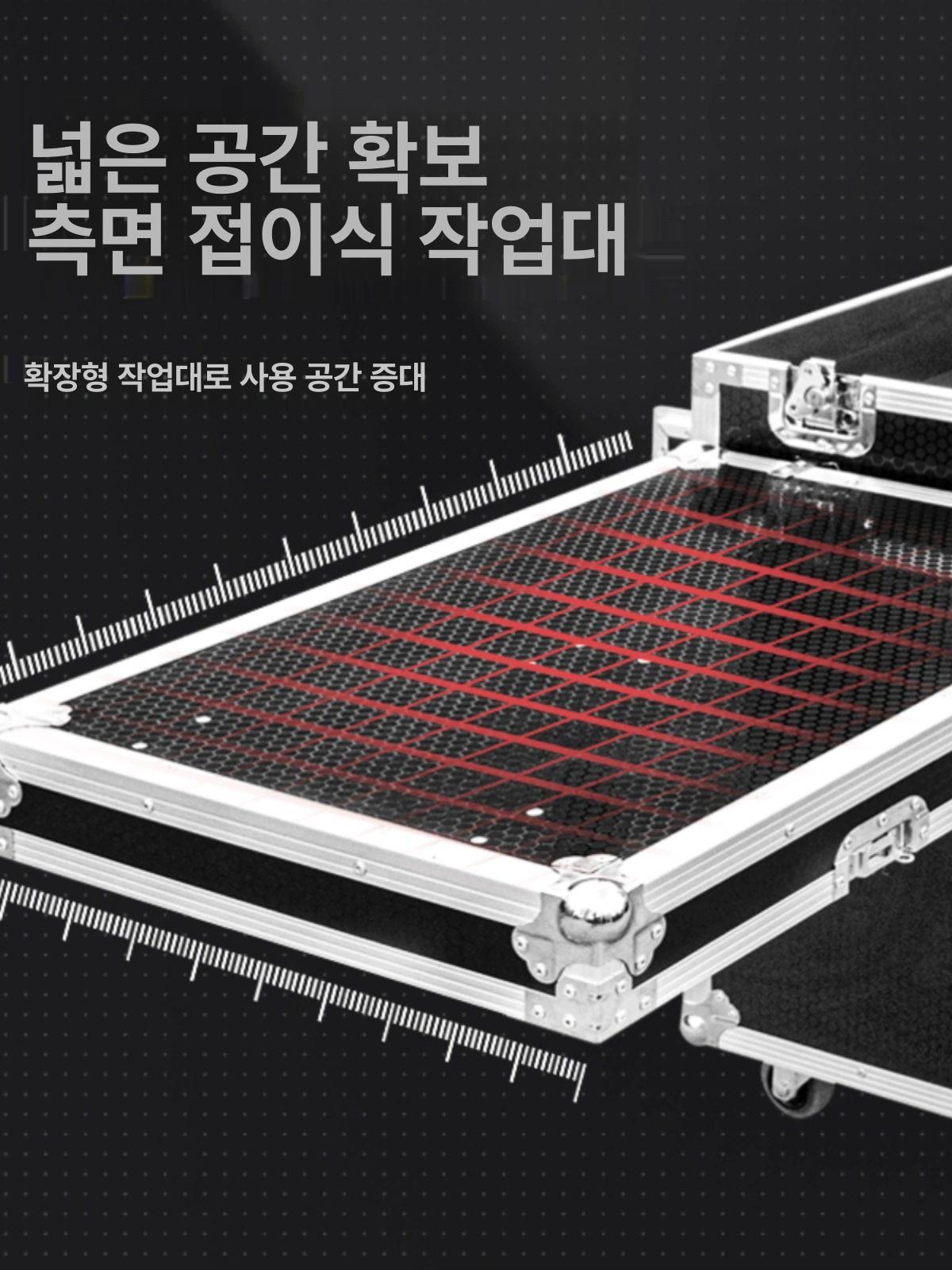 이동형 음향 케이스 하드 야외공연 항공케이스 음향장비 믹서 랙 음향기기 방송 - 상세 이미지 3