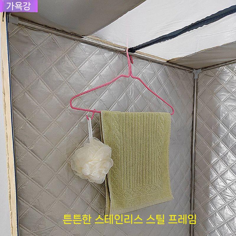 간이 샤워실 샤워장 이동식 부스 임시 야외 85x85x190CM - 상세 이미지 5