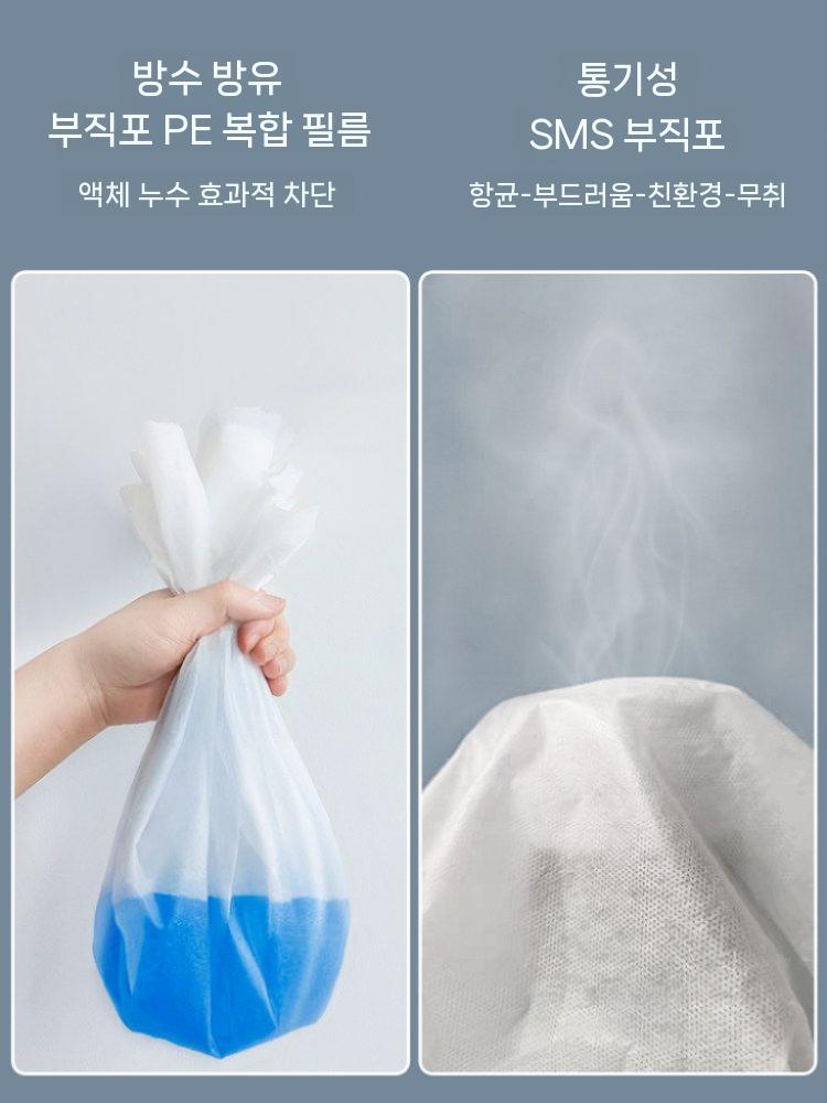 마사지베드커버 부직포시트 얼굴구멍 방수 일회용 블루 구멍없음 70x170cm 100시트 - 상세 이미지 3