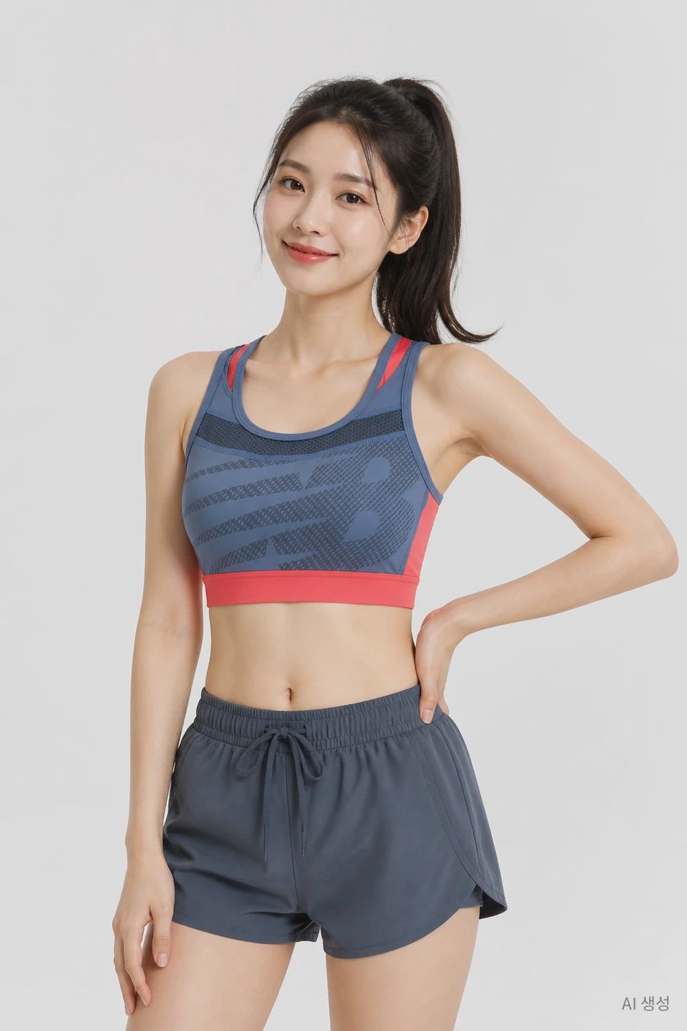 뉴발란스 네이비 여자 XS 트랙탑 민소매 티 O6418 - 메인 이미지