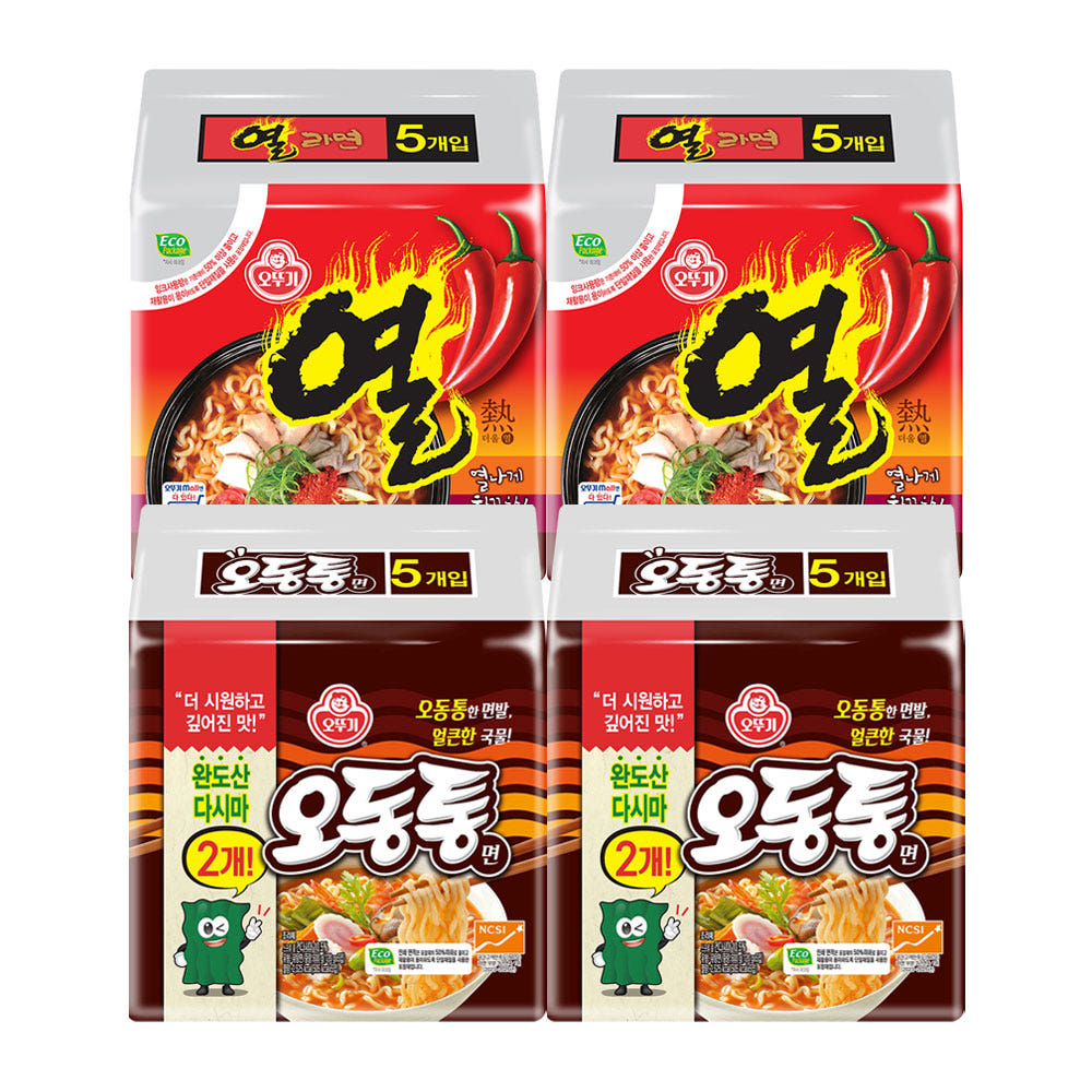 오뚜기 열라면 10개 + 오동통면 10개 상품 이미지