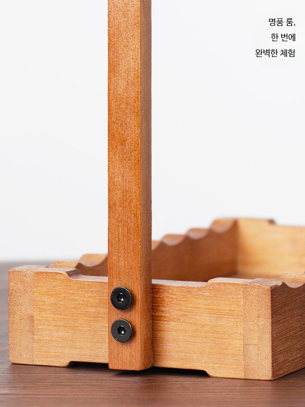 원목 붓걸이 거치대 선물용 서예 붓거치대 정리대 대나무 펜 걸이 10개 - 상세 이미지 3