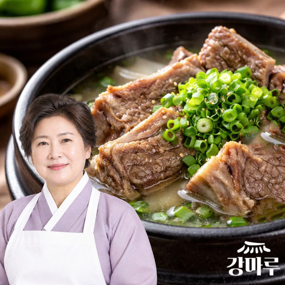 강마루 뼈없는 순살 왕 갈비탕 소고기국밥 700g, 3팩 - 상품 이미지