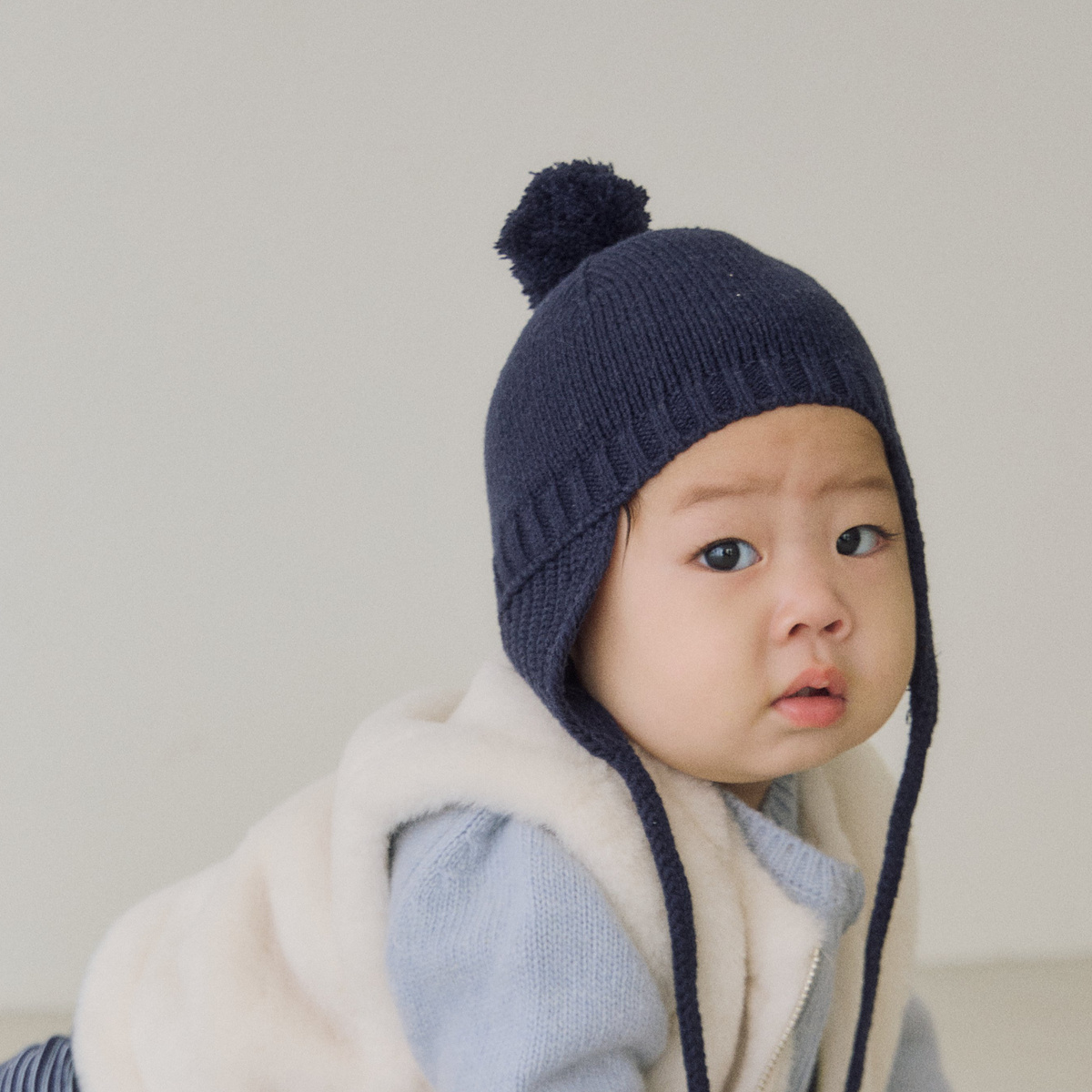 소예 26가을 베베 미뇽방울보넷 6개월 아기보넷 방울모자