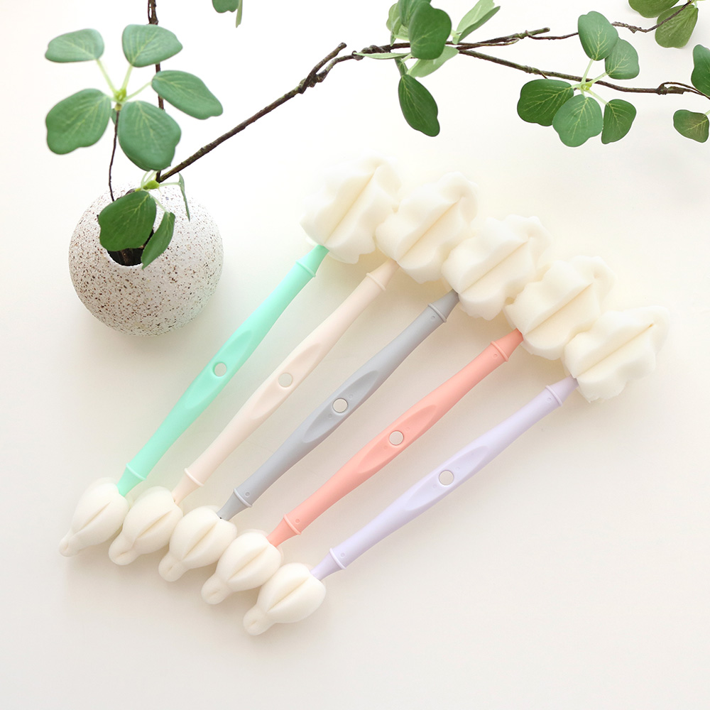 리에또 투웨이 젖병솔 젖꼭지솔 2in1 텀블러 물병 세척솔 5P 상품 이미지