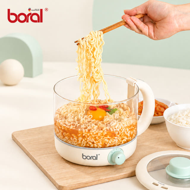 보랄 글라스 라면 멀티포트 1.2L 멀티쿠커 라면포트 전기포트 커피포트