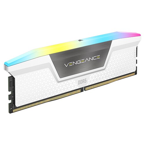커세어 DDR5-6000 CL36 VENGEANCE RGB 32GB (16+16) 화이트 - 상품 이미지