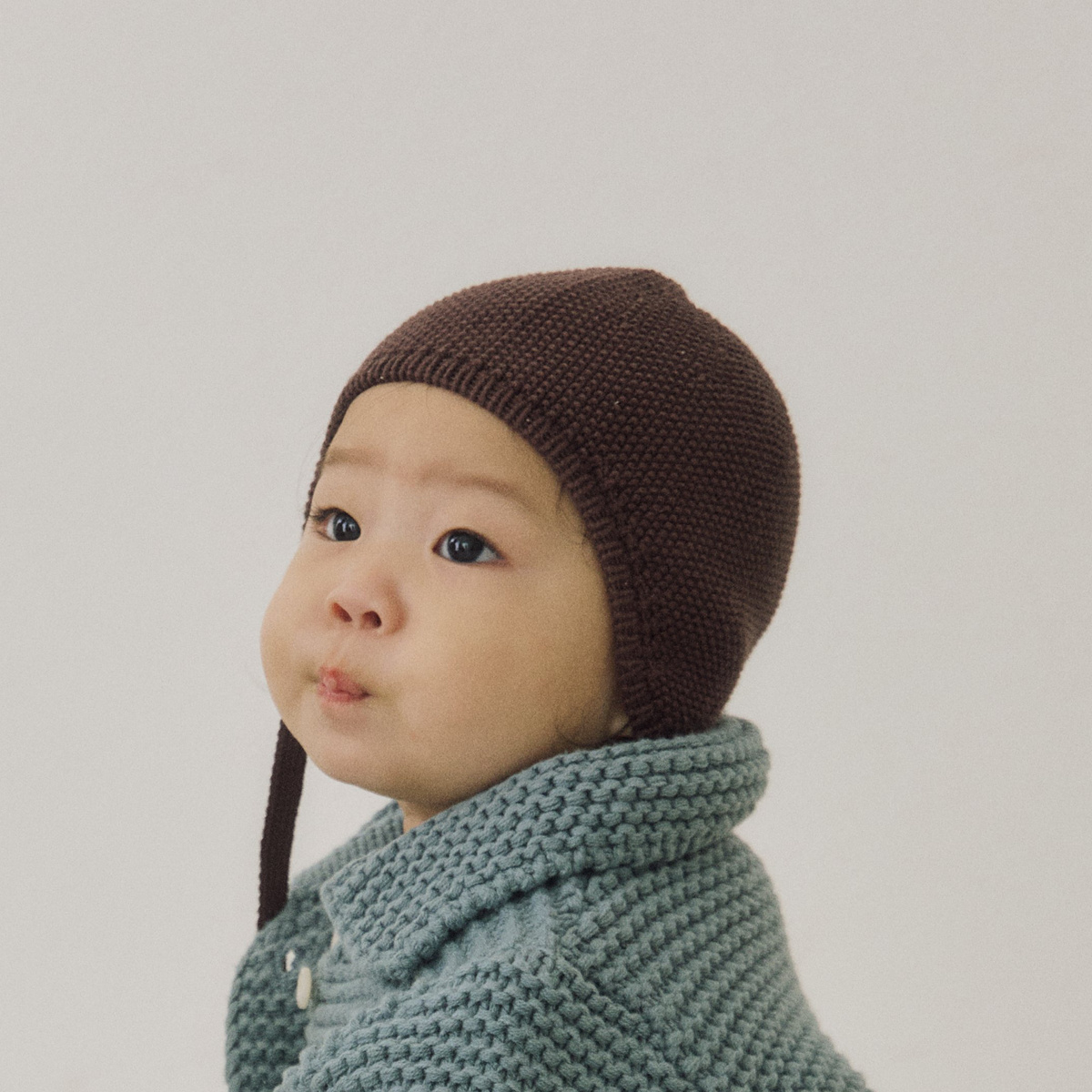 소예 26가을 베베 모모보넷 유아보넷 아기모자 가을 겨울 돌아기 - 상품 이미지