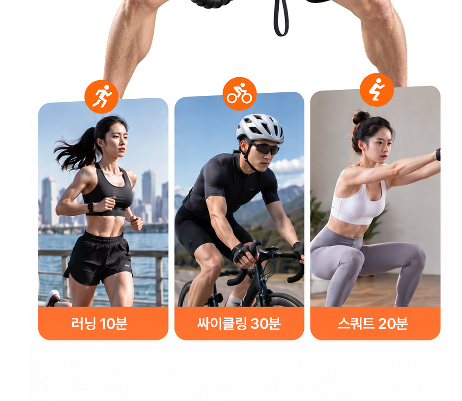 배틀로프 근력 운동 홈트 무선 팔근육 전완근 로프 밧줄 크로스핏 기구 - 상세 이미지 3