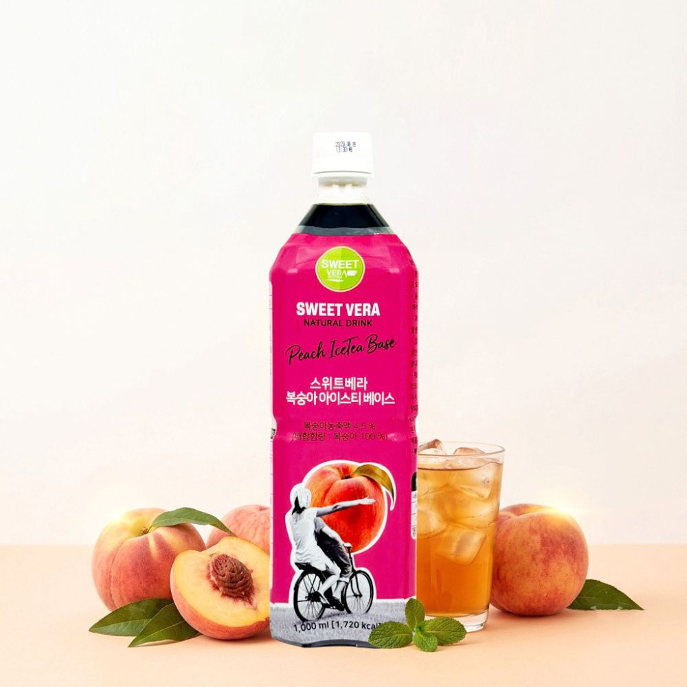 스위트베라 복숭아 아이스티 베이스 1000ml 12개(1박스) 복숭아홍차 아이스티 원액 - 상세 이미지 2