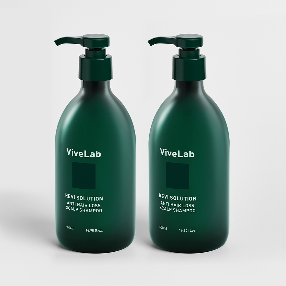 바이브랩 4주 솔루션 초록 탈모 샴푸 우디플로럴머스크, 500ml, 2개