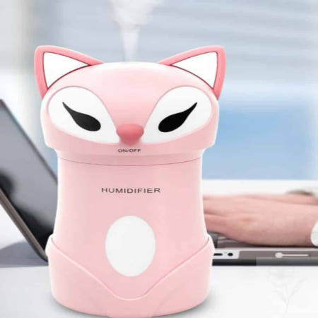 S자사협력사 가습기 여우형 USB 데스크테리어소품 LED무드등가습기