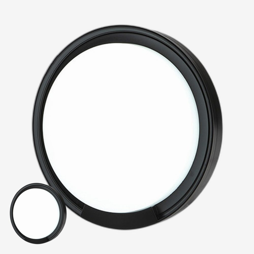 원형디자인 현관환경꾸미기 원형조명DIY 외벽인테리어 벽등설치 LED벽등꾸미기 주광색 24W 블랙 - 상품 이미지