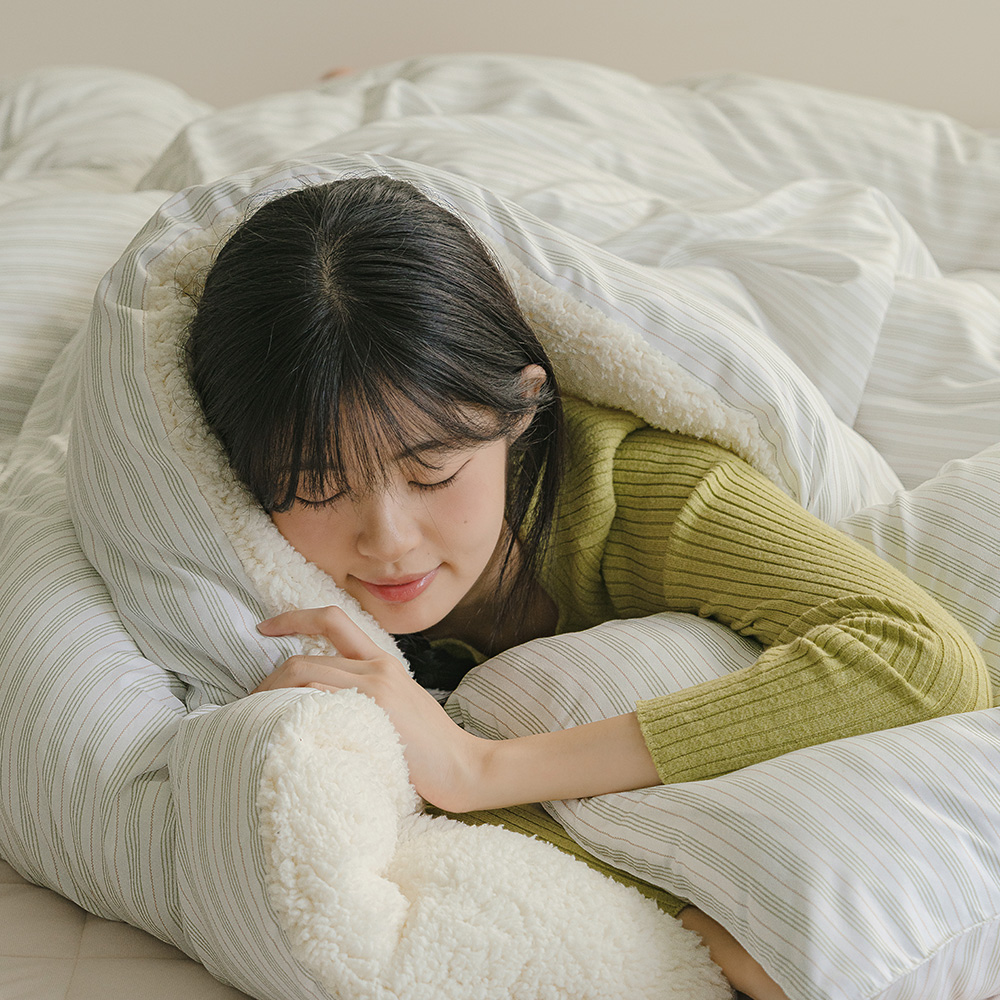 바자르 노팅힐 양털 극세사 겨울 차렵이불세트 SS 이미지 1