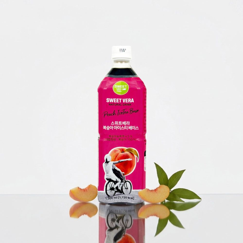 스위트베라 복숭아 아이스티 베이스 1000ml 12개(1박스) 복숭아홍차 아이스티 원액 이미지 6