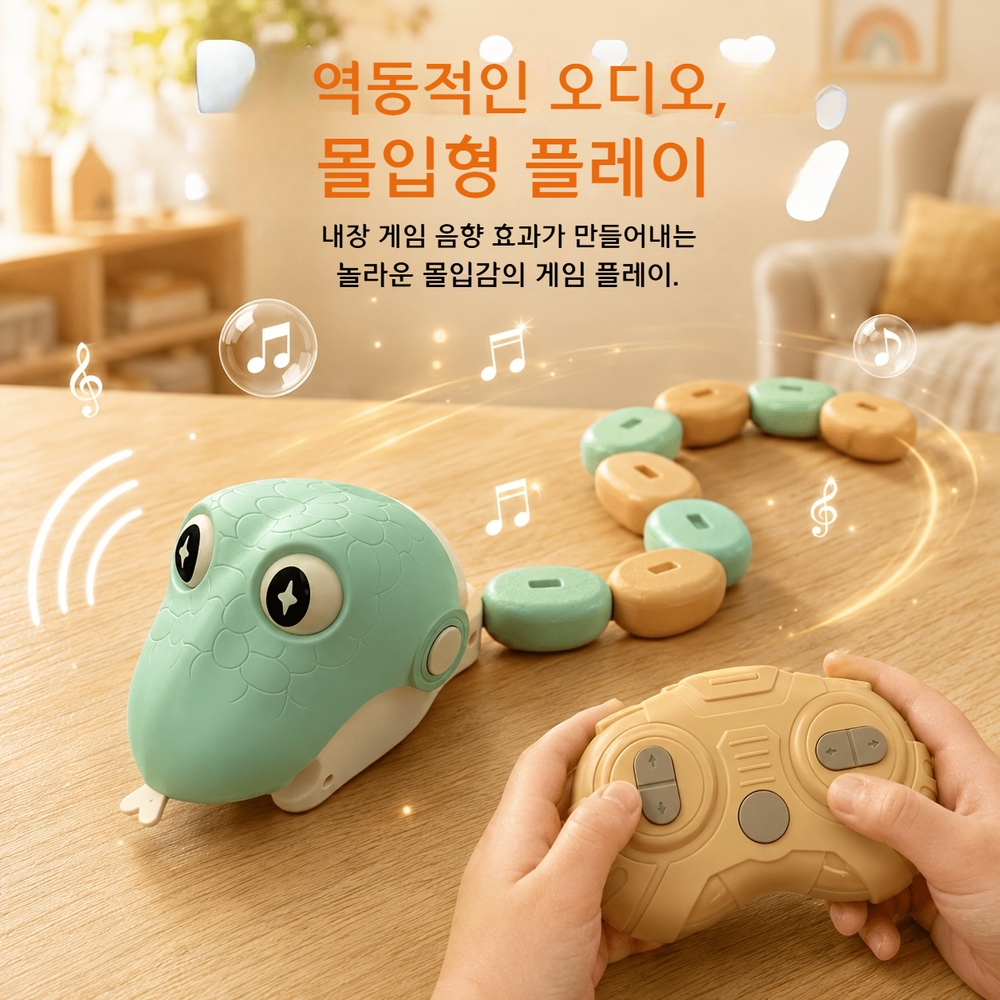 뱀 게임 장난감 무선 리모컨 USB 충전식 스트레스 해소 - 상세 이미지 2