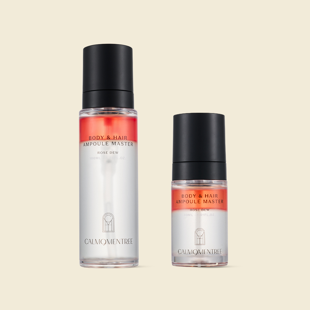 [1+1] 캄모멘트리 로즈 듀 바디 헤어 앰플 마스터 100ML & 30ML 세트 - 상품 이미지