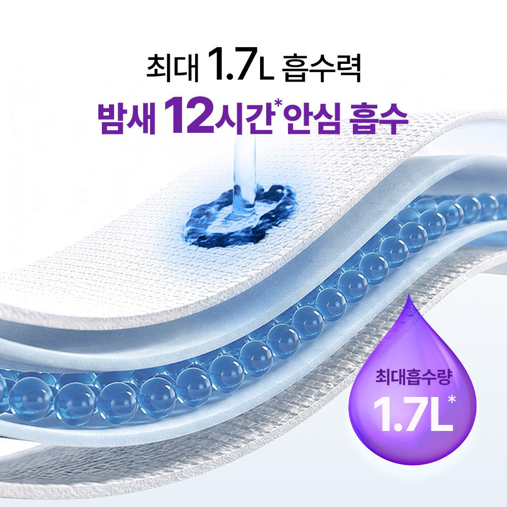 페넬로페 밤새굿잠 팬티 기저귀 대형 40매x3팩 남여공용(4단계) - 상세 이미지 3