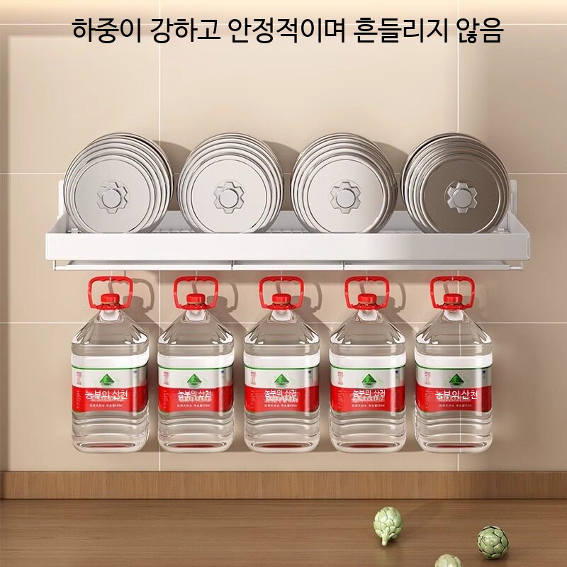 부착식 식기건조대 벽걸이 주방 수납 선반 물빠짐 그릇정리대 - 상세 이미지 5