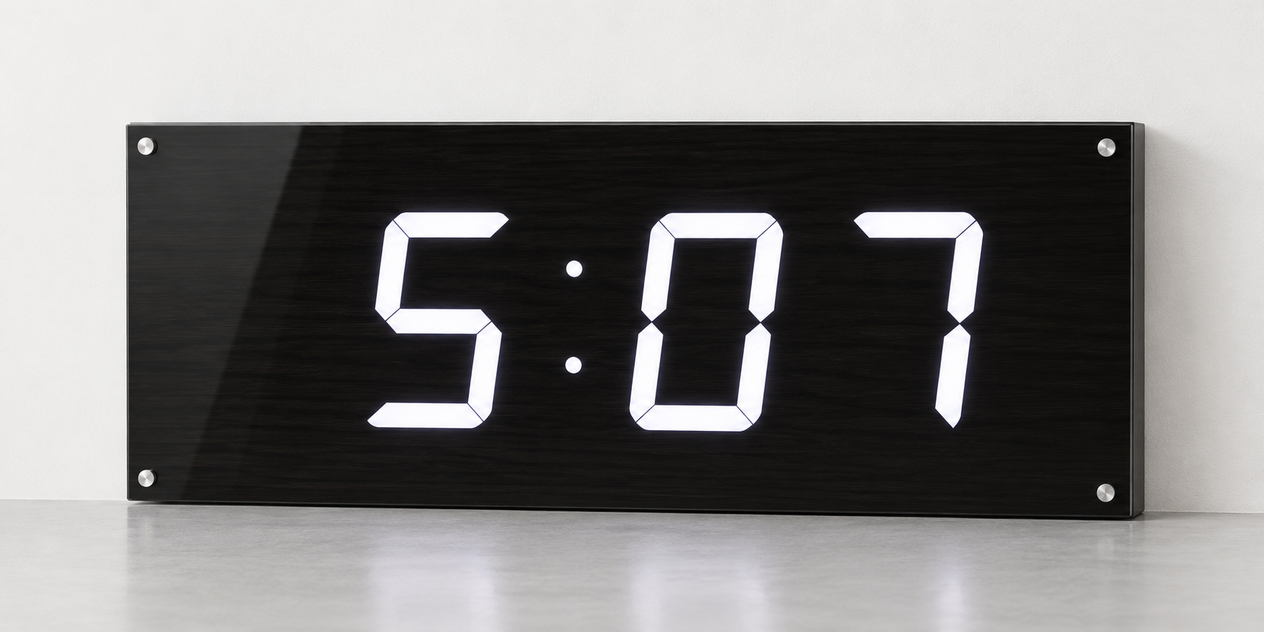 티자인(TESIGN) 100R FM 전파수신 72.5cm 벽시계 화이트 LED(W) - 상품 이미지