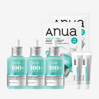 [150ml대용량]+크림2개,팩2매) 아누아 PDRN 히알루론산 캡슐 주름케어 보습 세럼 50ml, 3개