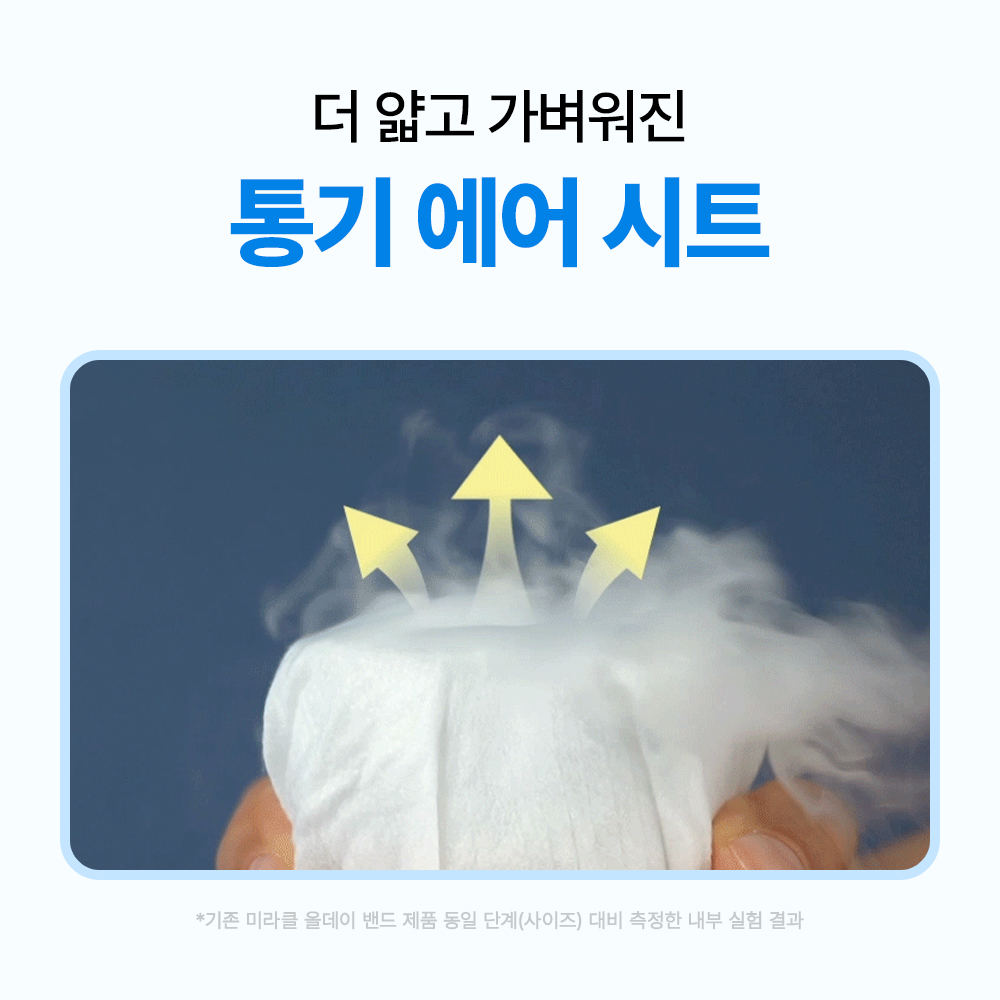 페넬로페 뉴 미라클 올데이 밴드 기저귀 소형(공용) 52매×4팩 - 상세 이미지 5