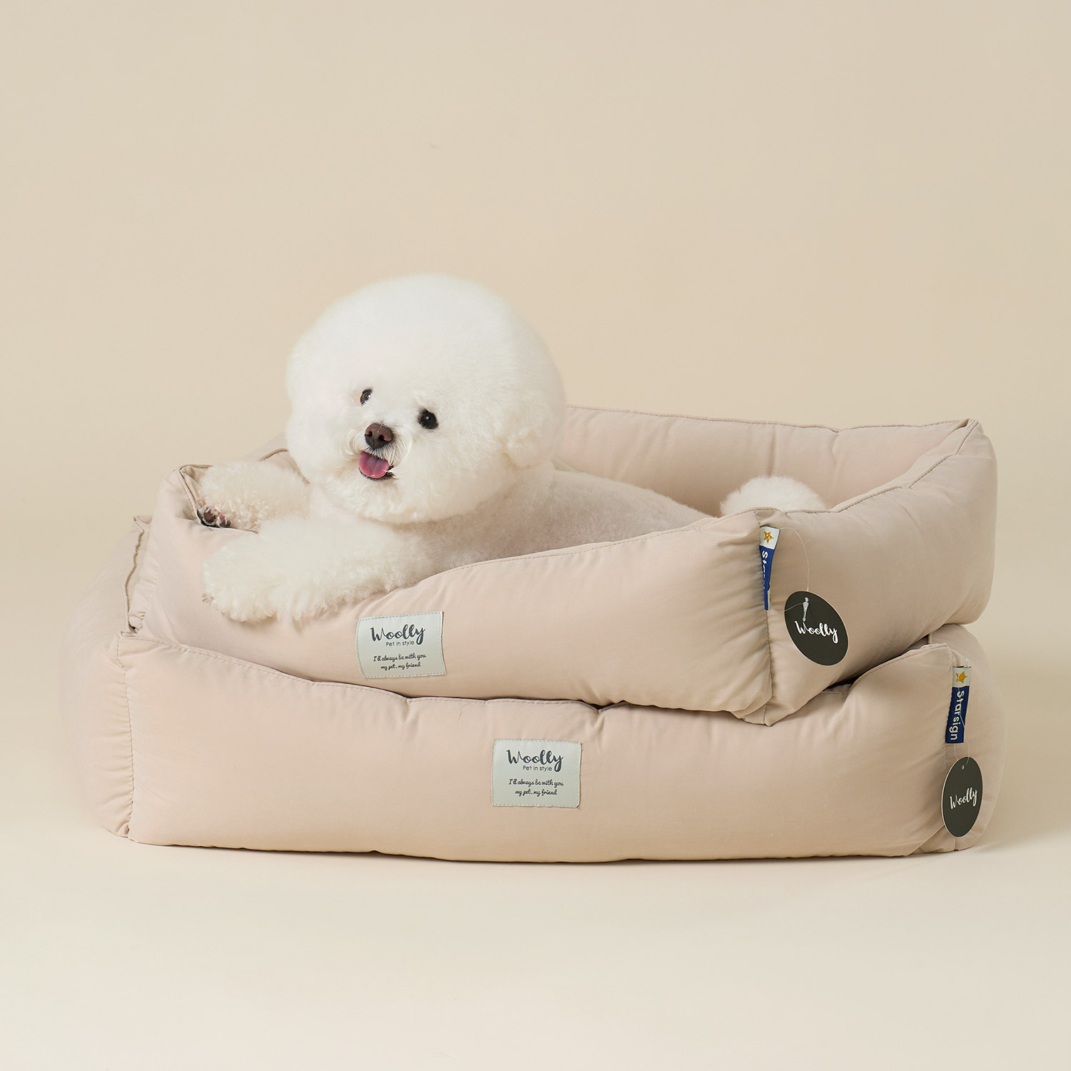 울리 포그니 알러지케어 강아지 방석 고양이 쿠션 L - 상품 이미지