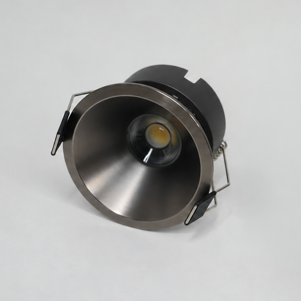 LED 쎈룩스 건메탈 COB 쎈룩스 55mm(2인치) 다운라이트 7W 플리커프리 DC타입 이미지 1