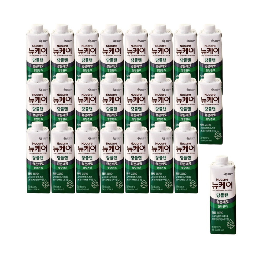 뉴케어 당플랜 검은깨맛 200ml x24팩 혈당관리 당류제로 - 메인 이미지