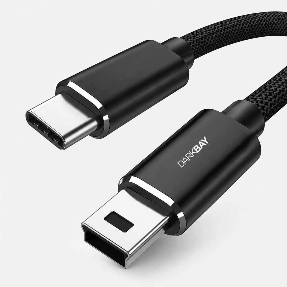 옵토프로 USB 미니5핀 to C타입 외장하드 카메라 연결 케이블 0.25M - 상품 이미지