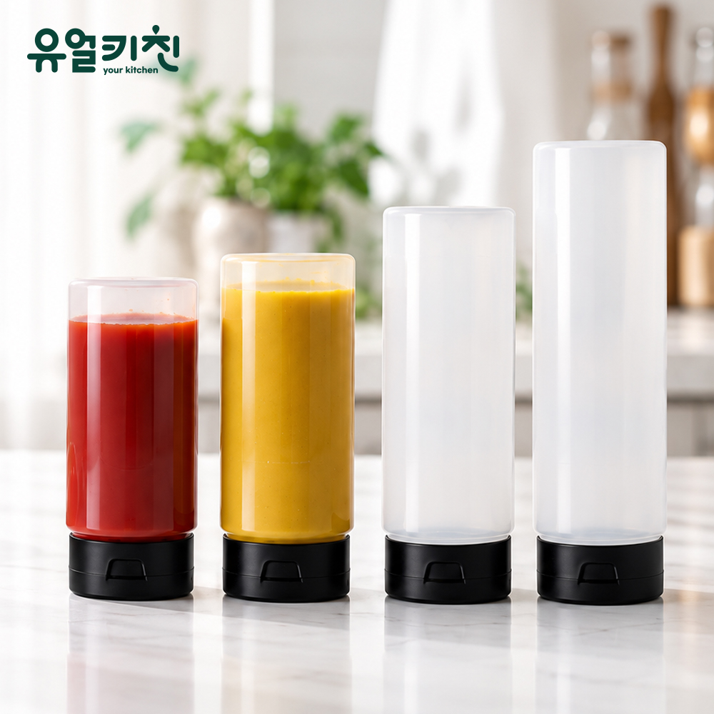 유얼키친 거꾸로 소스통 업소용 소스병 상품 이미지