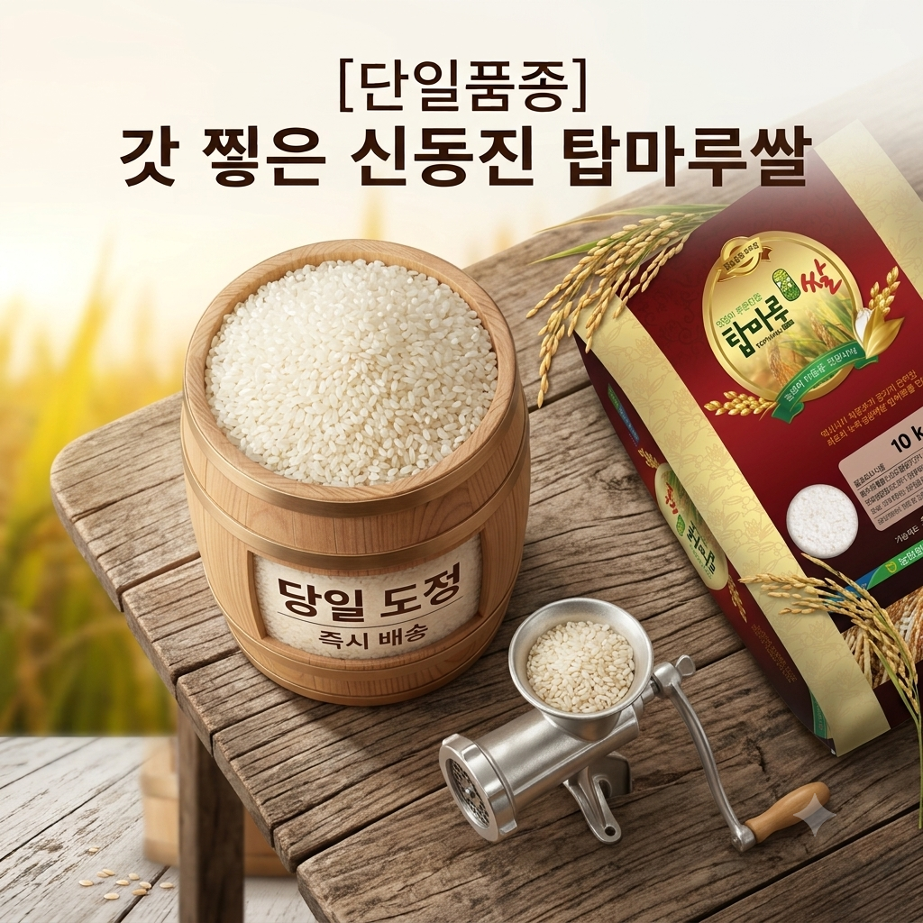 26년 햅쌀 익산농협 신동진 단일품종 탑마루 최근도정 농협쌀 10kg, 1개 - 상세 이미지 3