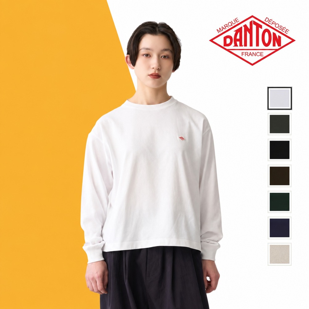 단톤 롱슬리브 긴팔 나그랑 로고 티셔츠 여성 26FW - 상품 이미지