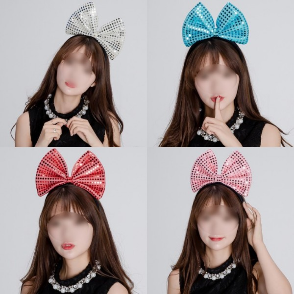리본 머리띠 헤어밴드 머리띠 파티소품 할로윈 코스프레 코스프레용품 - 상품 이미지
