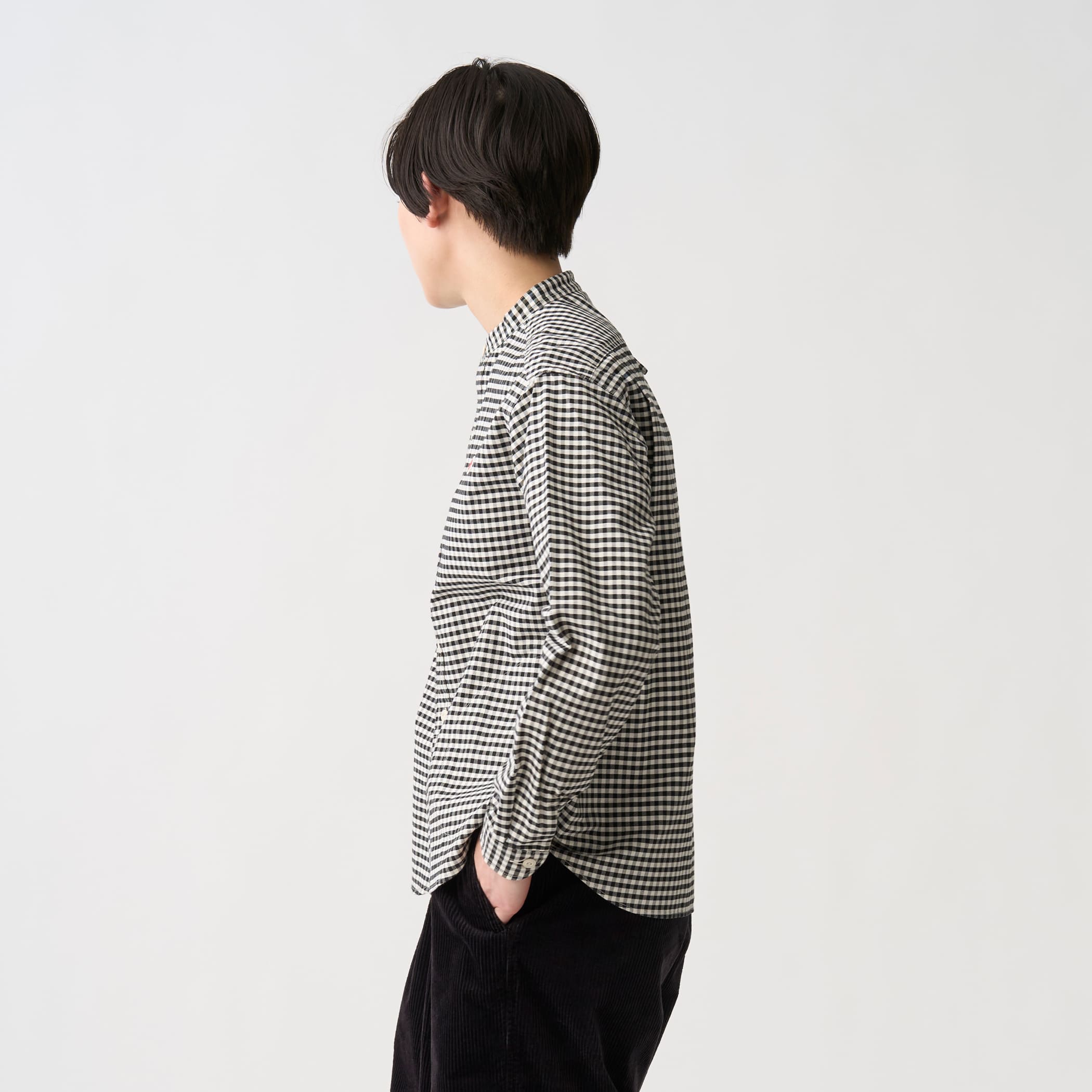 단톤 옥스포드 밴드 칼라 스트라이프 패턴 셔츠 남방 여성 26FW [관부가세포함] - 상세 이미지 3