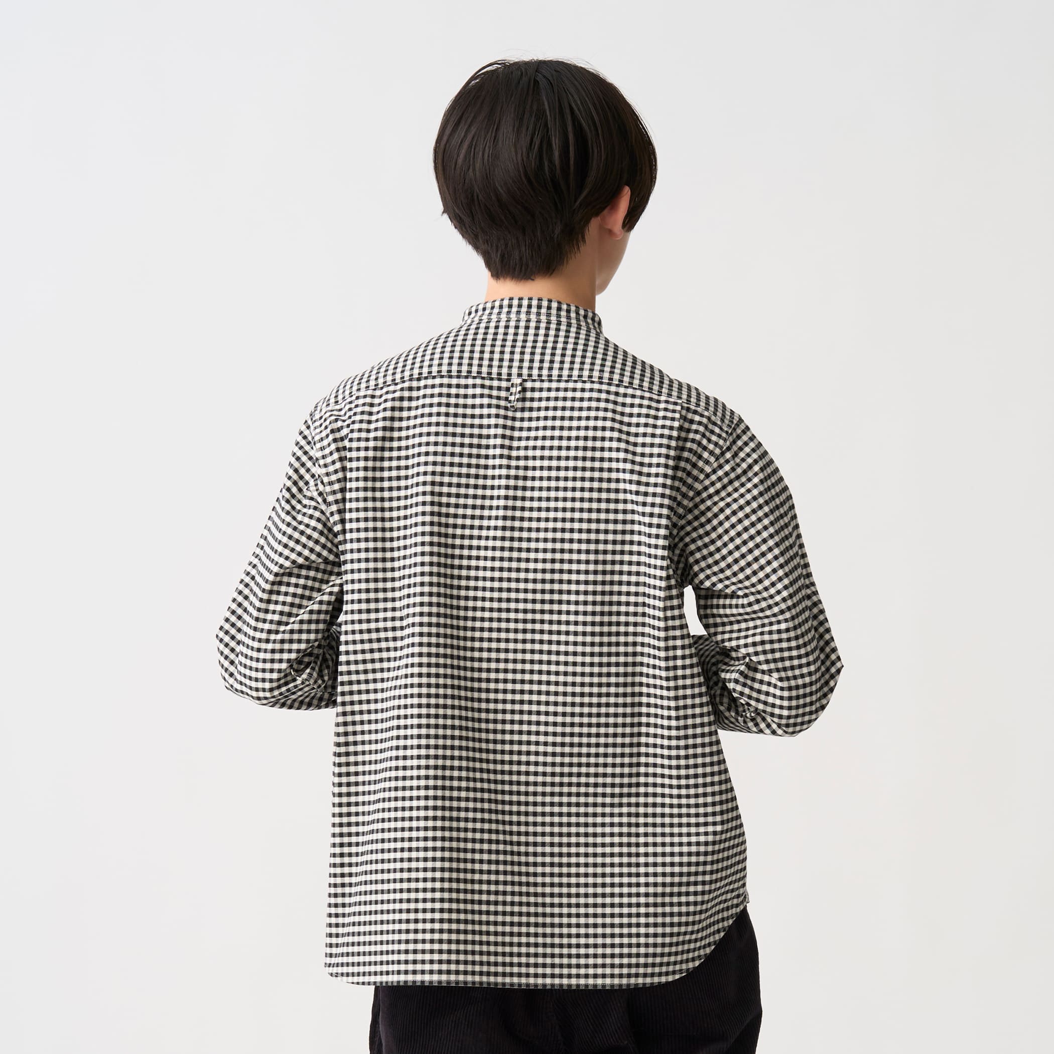 단톤 옥스포드 밴드 칼라 스트라이프 패턴 셔츠 남방 여성 26FW [관부가세포함] - 상세 이미지 4