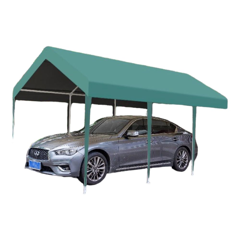 간이차고 주차텐트 자동차천막 야외용 스틸프레임 방수그늘막 앙카볼트. - 상품 이미지