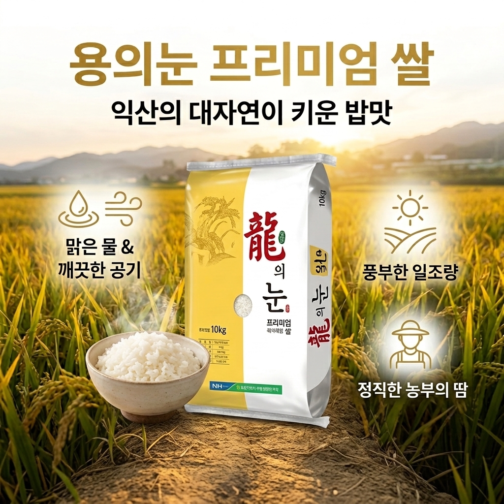 26년 햅쌀 익산농협 신동진 단일품종 용의눈 최근도정 농협쌀 10kg, 1개 - 상세 이미지 3
