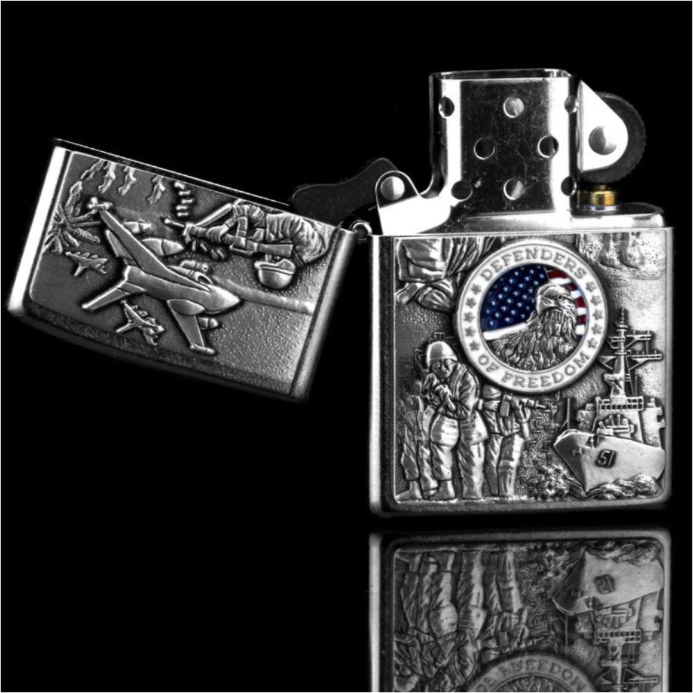 멋스러움을 더하다 지포라이터 미국군대상징 선물용 ZIPPO 라이터 단품 남친 아버지 선물 - 상품 이미지